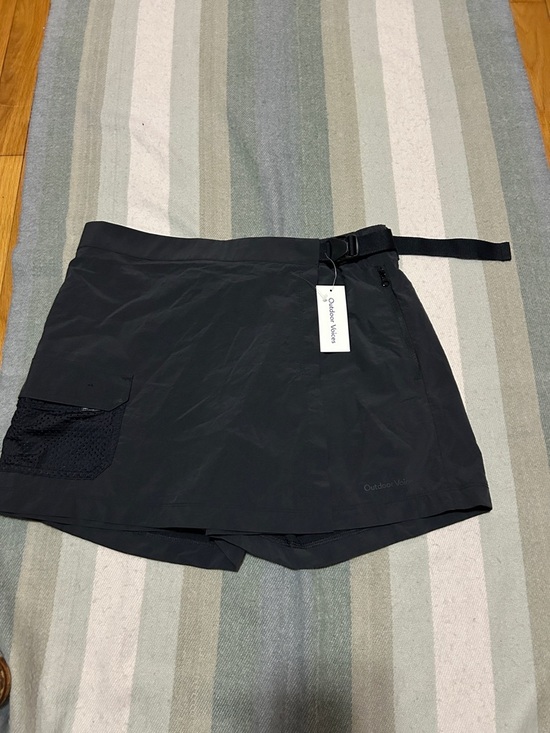 Outdoor Voices Pants - Outdoor Voices Black Active Skort with Adjustable Belt- Nylon- New with Tags
